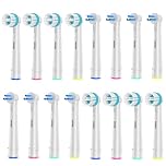 8 Count Interspace and 8 Count Ortho Care Brush Heads Compatible with Oral B Electric Toothbrush.