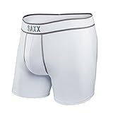 Saxx Mens Pro Elite Performance Boxers Underwear Large White/Rock