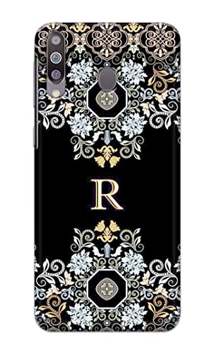 Image of PRINTFIDAA Name II Initial II Letter Floral Pattern Alphabet R Printed Designer Hard Back Case Cover for Samsung Galaxy M30 / Samsung A40s, SM-M305F / DS -(SF) MVN1007