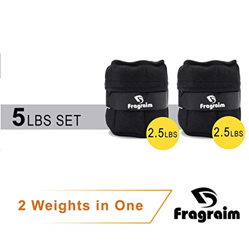 Adjustable Ankle Weights 1-5 Lbs Pair With Removable Weight For Jogging, Gymnastics, Aerobics, Physical Therapy, Resistance Training|Each 0.5-2.5 Lbs, Total 5Lbs, Black #TOP1