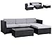 SVITA California Poly-Rattan Lounge Gartenset Sofa-Set Garnitur Gartenmöbel Couch-Set