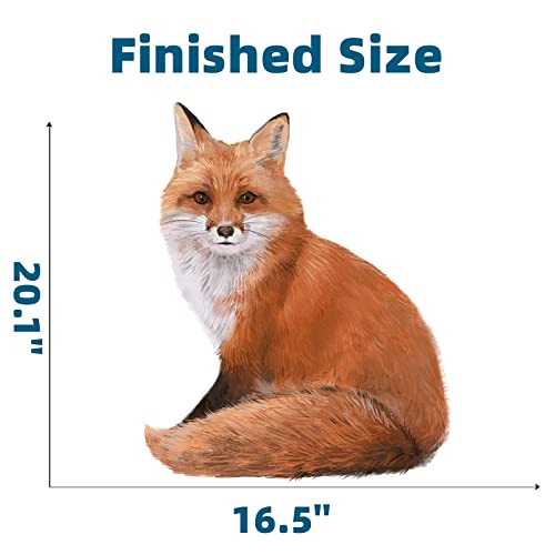 Royolam Sitting Red Fox Wall Decal Nursery Animal Wall Sticker Removable Peel And Stick Waterproof Wall Art Decor Stickers For Kids Baby Classroom Living Room Playing Room Bedroom #TOP4