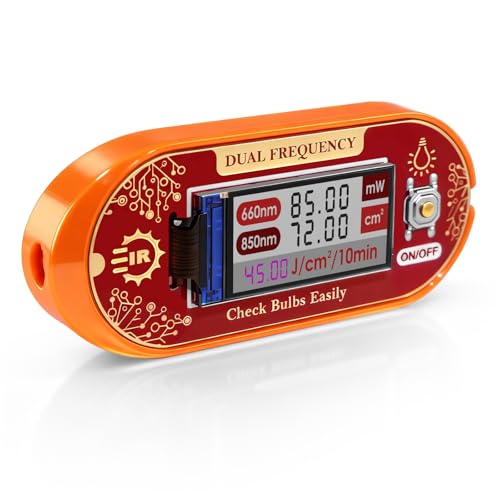 Red Light Therapy Meter with Real-Time Irradiance