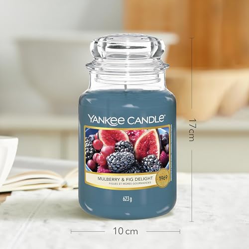 Yankee Candle Candela profumata in giara grande | Delizia al gelso e ai fichi | Durata Fino a 150 Ore | Regali per donne - Immagine 3
