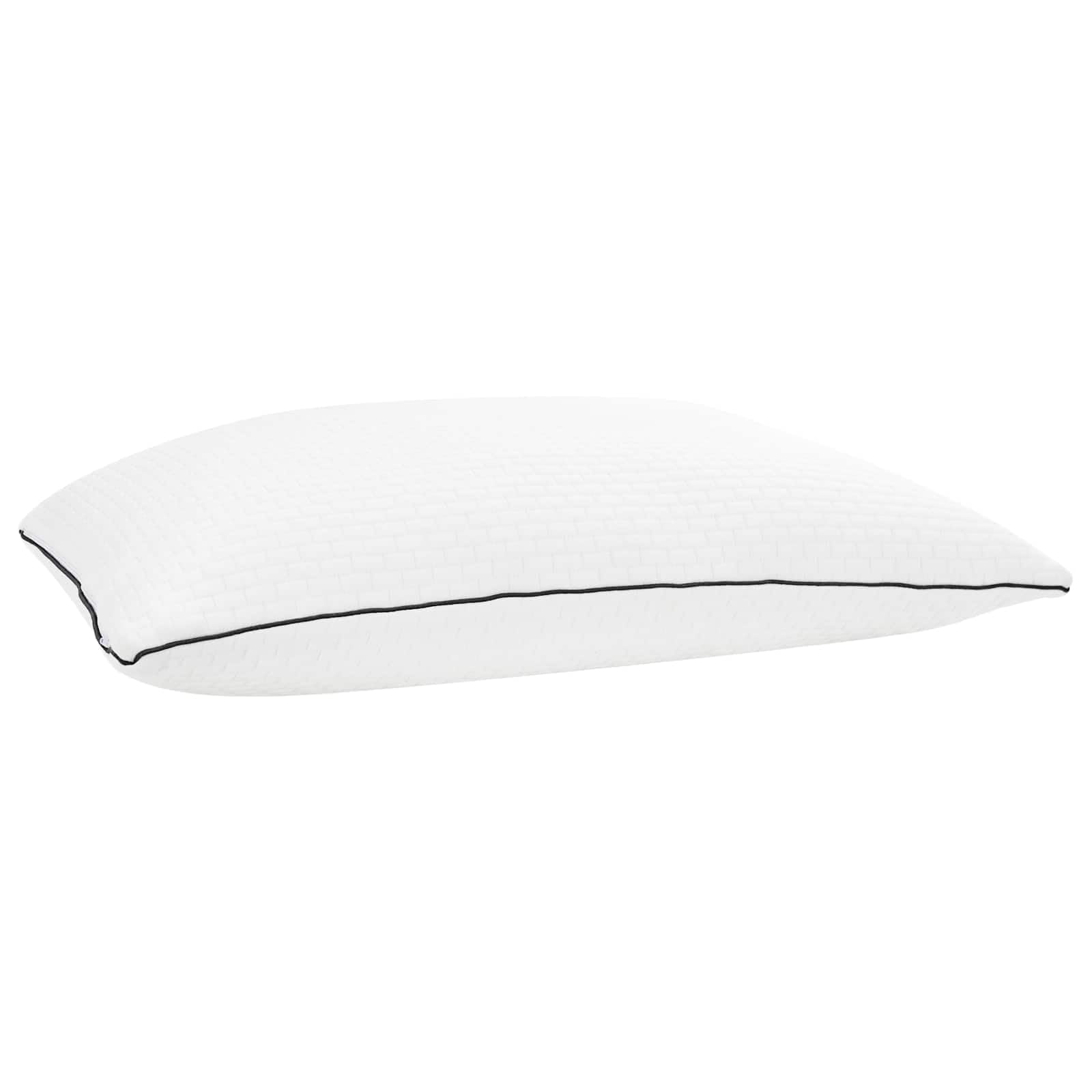 Shread poduszka do spania, biała, 70 x 50 x 18 cm, pianka Visco, ergonomiczna poduszka pod kark, pianka memory, poduszka do spania na boku, poduszka do spania na brzuchu, na plecach