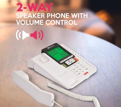 Image of Beetel M71WS Caller ID Landline,16 Digit LCD, 2 Way Speaker Phone, Music On Hold, in-use LED, 6 One Touch Memories, 30 Incoming /15 Outgoing Calls Memory, 16 Ring Melodies (White)