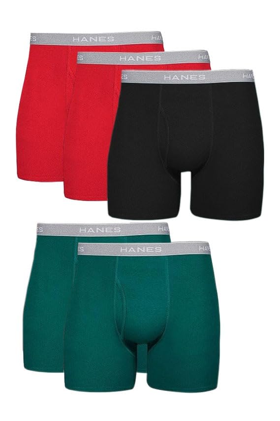 Hanes Men Boxer Briefs, Cool Dri MoistureWicking