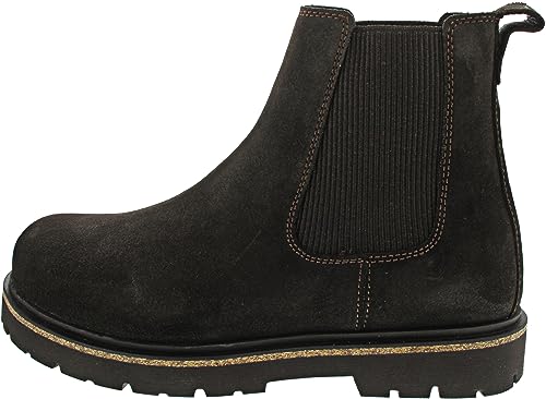 Bottines Chelsea Birkenstock Highwood contre la fatigue plantaire en cuir marron