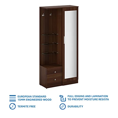 Image of Amazon Brand - Solimo Valorous Engineered Wood Dressing Table (Dark Elm Finish)
