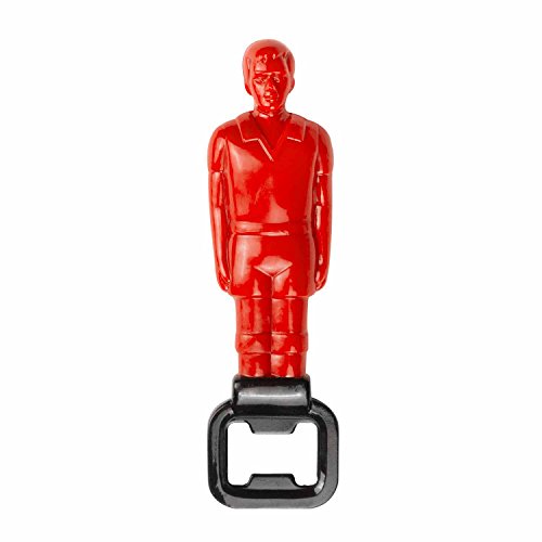 50Fifty Apribottiglie Foosball, Rosso, 19x9x19 cm