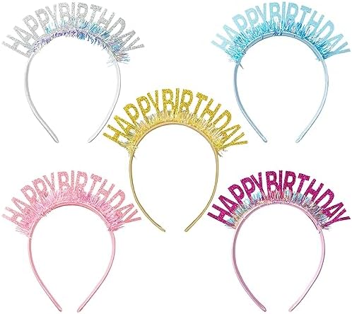 Tiara Birthday Girl Oro Con Strass - Corona Compleanno Per Donna Adulta - Foto 8