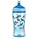 Nuby Printed Kids Pop Up Sipper Water Bottle, Colors May Vary, 1 Pack, 12 Oz., Multi