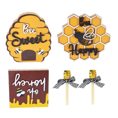 Cabilock Beehive Dipper Ornament Handmade Wood Craft Decorative Honeycomb Perfect Desk Wood Adornment