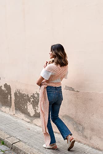 Image of Boba Baby Wrap Carrier - Original Baby Sling Carrier for Newborns (7-35 lbs), Soft, Secure, Hands-Free & Ergonomic, Ideal for Comfortable Bonding, New Parents (Serenity Blush Meadow)
