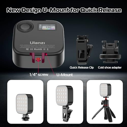 Luz LED portátil Ulanzi U60 para iluminar tus videoblogs diarios con colores RGB vibrantes 5