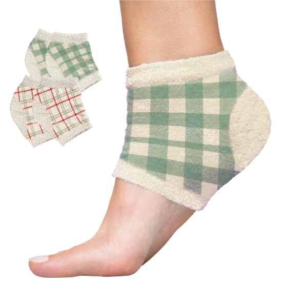 ZenToes Moisturizing Socks for Cracked Heel Treatment, Vitamin E, Olive Oil and Jojoba Oil Infused Heel Socks, Spa , (Fuzzy Pink, Regular)