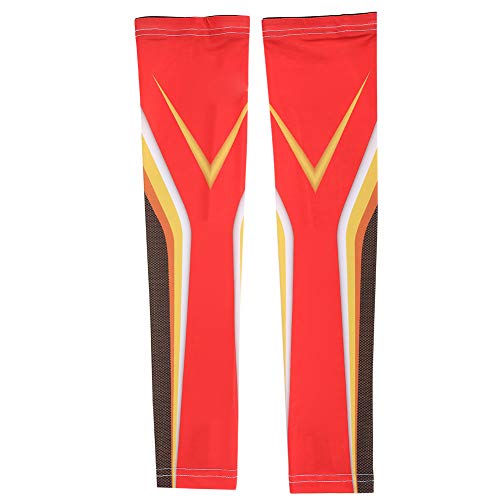 Mangas de braço 1 par de aquecedores de braço coloridos anti-UV Ice Silk Capas de braço para equipam