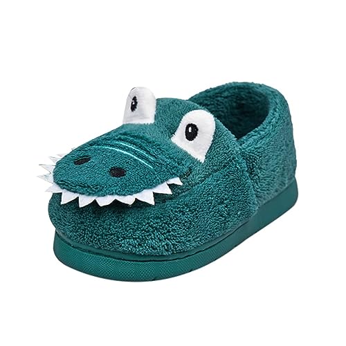 Fuzzy 𝗖artoon Animal Slipper For Kids Baby Girls Boys Warm Flat Shoes Winter Memory Foam Indoor Bedroom House Shoes