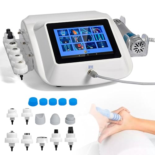 FANGQMM Máquina de Terapia de Ondas de Choque ED, Dispositivo de Ondas de Choque extracorpóreas Extracorpóreas Músculo Electromagnético Alivio De Tejidos Profundos Masajeador Corporal