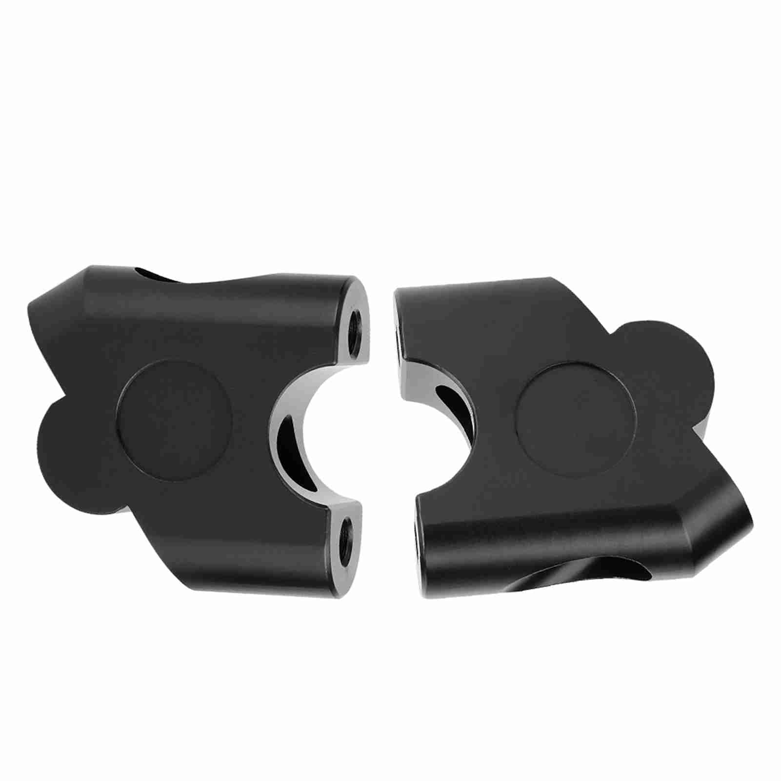 Fydun Moto Guidon Riser Guidon Pince Arrière Déplacer Monter Adaptateur 22mm(Noir)