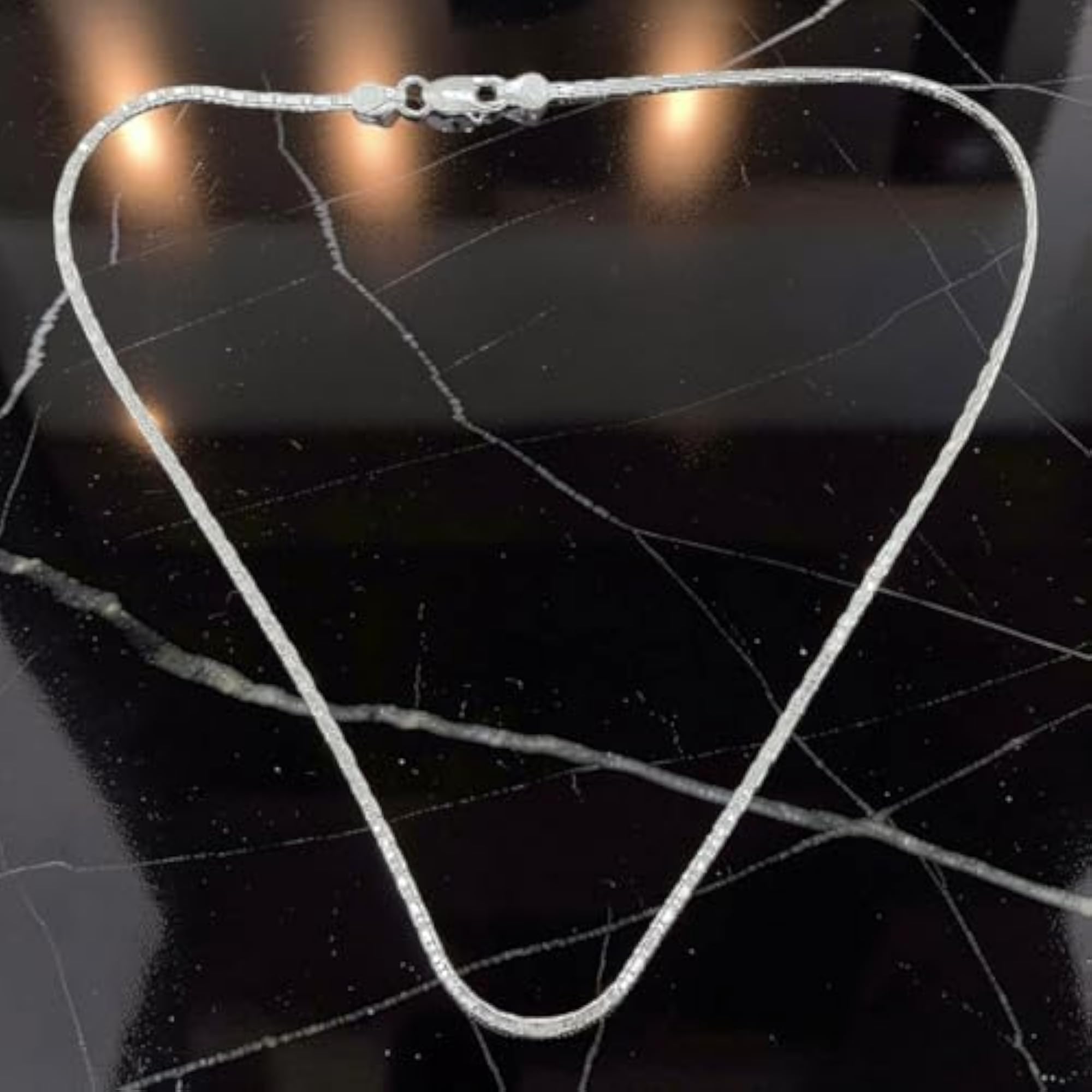 925 Silver Sleek & Lightweight Chain for Kids, 16 Inches