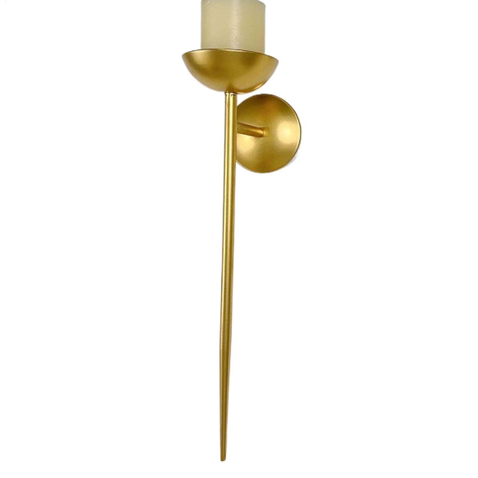 Applique per candele da parete, portacandele da parete - Portacandele in metallo | Eleganti portacandele per camera da letto, soggiorno, cucina, bagno