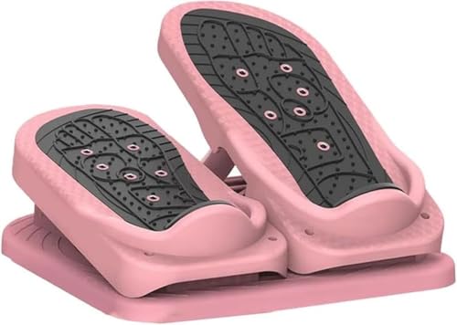 KOKUMON ストレッチボード ステッパー フットエクササイザー 折りたたみ 足の健康器具 踏み台リフト 角度調整可能 家庭用健康器具 有酸素運動 家庭用 室内 筋トレ スポーツ フィットネス 美脚 男女兼用 筋肉と足のマッサージ (ピンク)