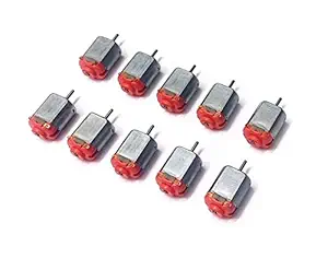 ERH India (Pack of 10) DC Motor for DIY Projects Small Electric Toy Motor Kit 3V to 6V DC Motor Kit