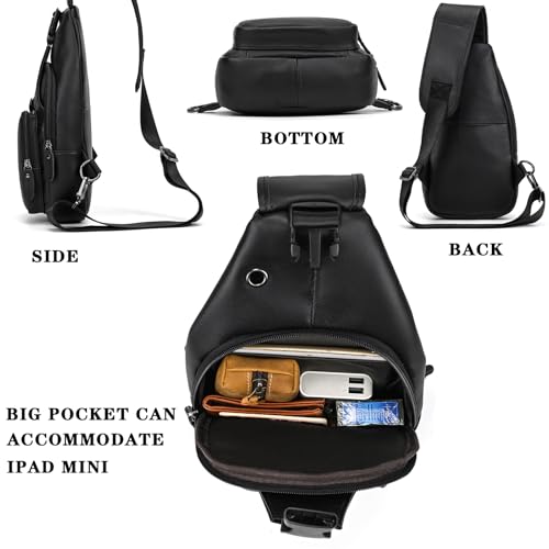 Bolso bandolera de piel para hombre: olvida la incomodidad al hacer senderismo 5