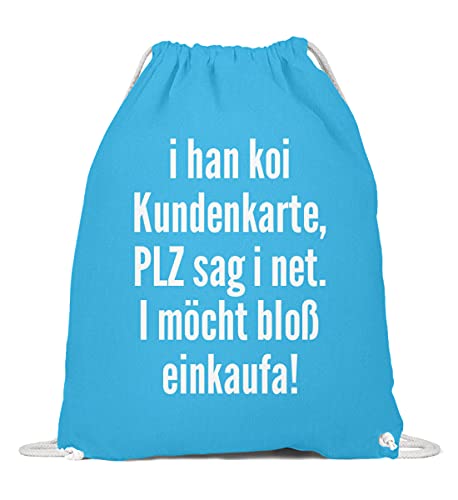 Gymsac en coton bleu surf cadeau humoristique original pour amateurs de culture souabe