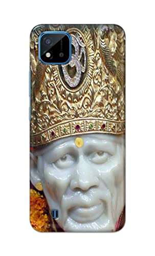 Image of PRINTFIDAA Sai Baba Lord Shiridi Great God Hinduism Hindu Religious Printed Designer Hard Case for Realme C20, Realme C11 (2021) Back Cover -(e) RPM1005