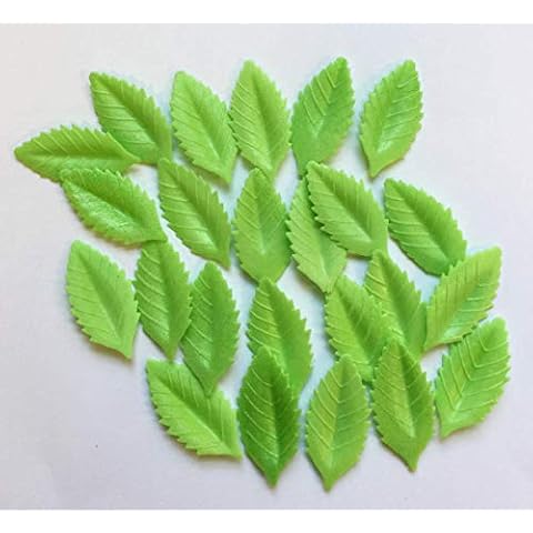 24 Edible 4cm x 2cm Wafer Leaves- Beautiful Edible Cake Decorations Cover