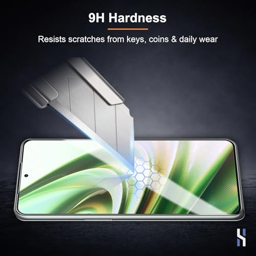 Image of Tempered Glass for OnePlus 10R | 10R - Prime Edition | 10T (6.7 Inch) Military Grade 9H Screen Guard, Anti-Scratch, Shatterproof, Edge-to-Edge Full Coverage - Black Border