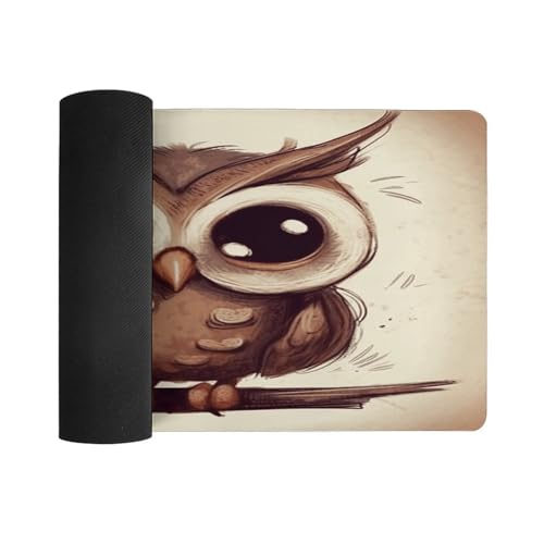Cute Owl Desk Pad grande goma antideslizante 30x60cm miniatura 3