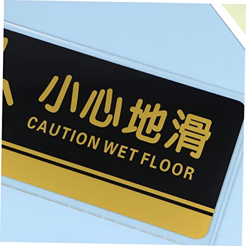 Yardenfun 2 peças Piso O Sinal Piscinas Banheiro Placas de Segurança Piso Símbolo de Piso Molhado Pl