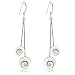 Produktbild PLANETYS - 925 Sterling Silber Ohrringe Auge des Heilige Lucie - Santa Lucia - Oeil de Sainte Lucie - Shiva Eye