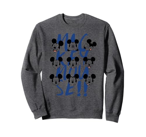Sweat Mickey Disney à motifs émotions pour homme et femme en coton