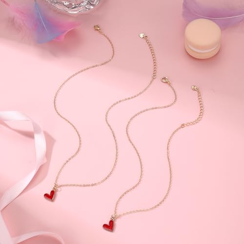 ZLP Back to School Necklace Gift Set, Mommy and Me Matching Heart Necklace for Starting School - Comfort Jewelry & Encouragement Gift2