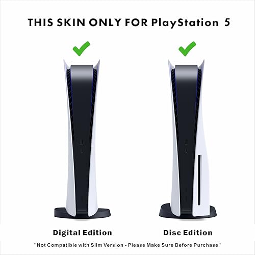 Capa adesiva para PS5 - alta tensão, compatível com edição de disco e edição digital (não versão fin