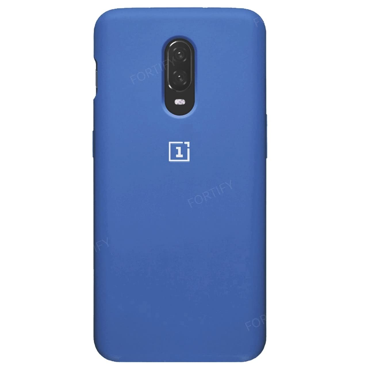 RIGGEAR Fortify Liquid Silicone Protective Back Case Cover Designed for OnePlus 7 (Cobalt Blue)