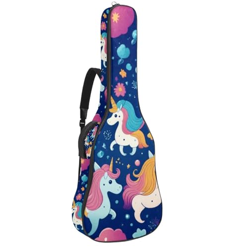 Housse guitare acoustique licorne idéale pour aller au conservatoire et répéter en groupe