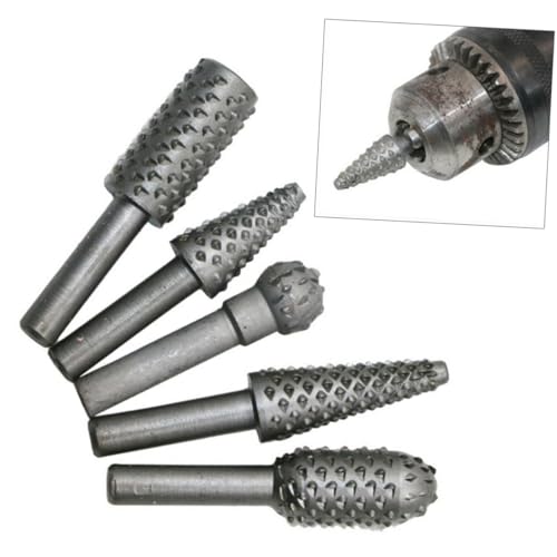 Set de 5 fresas de corte de acero para herramientas rotativas miniatura 2