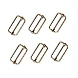 LIFKOME 20 piezas Hebillas Metálicas de Rodillo Ajustables para Correas de Bronce Antiguo Resistentes para Mochilas Bolsos y Equipaje para Bricolaje y Recambios