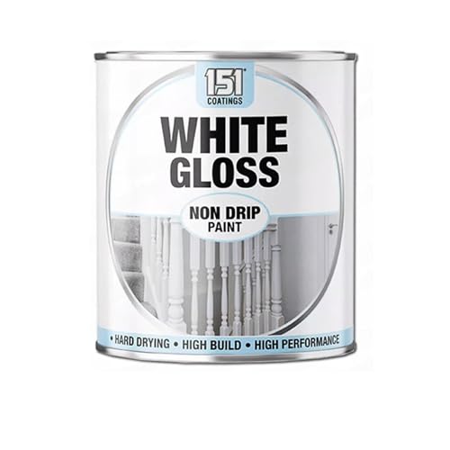 PEBBLE HUG White Gloss Non-Drip Paint, Quick-Drying Formula, DIY Projects, Perfect for Walls, Wood, Metal, Ideal for Interior and Exterior Use, 300ml, (1 Pcs)