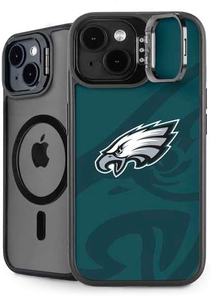 Skinit Kickstand Phone Case Compatible with iPhone 13 - Officially Licensed NFL Philadelphia Eagles Design
