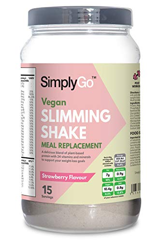 Slimming Shake for Vegans | Dairy-Free | Low in Calories | Made in The UK (Strawberry) Slimming Shake for Vegans | Dairy-Free | Low in Calories | Made in The UK (Strawberry)