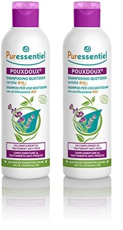 Puressentiel - Anti Poux - Shampoing Pouxdoux - Bio - Idéal en complément du traitement anti-poux - Usage quotidien - 200 ml (Lot de 2)