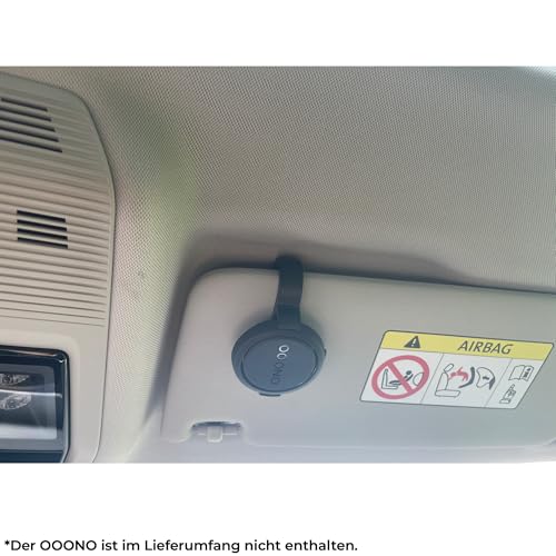 Halterung passend für OOONO-NO2 für die Sonnenblende. Extra stabile Ausführung, kompatible mit Autos