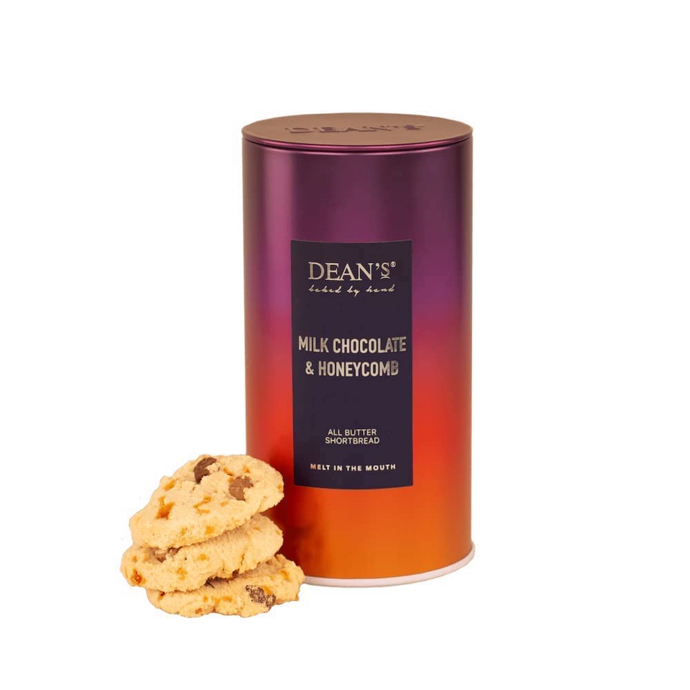 Dean's|Dean’s Scotland | Milk Chocolate and Honeycomb All Butter Shortbread Rounds | Hand Baked | Family Recipe | Light and Crumbly | Melt in the Mouth | Suitable for Vegetarians | 160 g