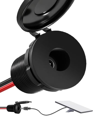 Starlink Mini RV DC Cable Panel Mount, DC Boost Adapter with Waterproof Cover, 5521 Port Panel Mount Power Adapter, Embedded Installation for RV, Camper, Boat, Dashboard, Internet Systems